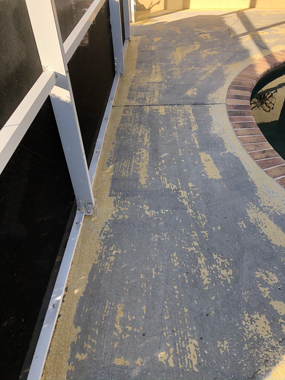 Old Concrete Floor — Venice, FL — A-1 Roof Cleaning & Coating of Venice