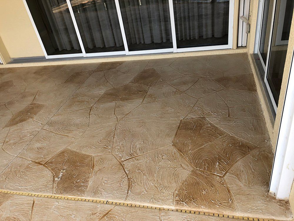 Residential Decorative Concrete Floor — Venice, FL — A-1 Roof Cleaning & Coating of Venice