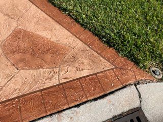 Concrete Design Close Up Shot — Venice, FL — A-1 Roof Cleaning & Coating of Venice