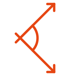 90 degree angle icon