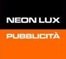 logo neon lux pubblicità