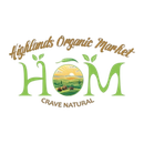 Logo for Highlands Organic Market with green