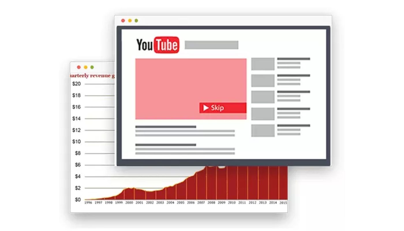 illustration of youtube ad platform