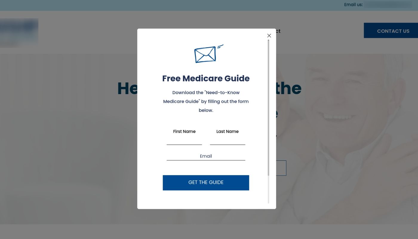 Medicare lead magnet example