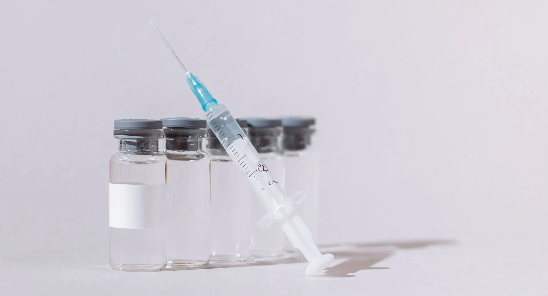 Vaccine vials & needle