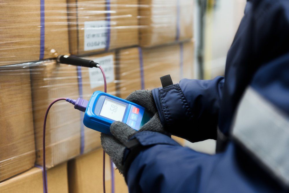 Warehouse temperature mapping