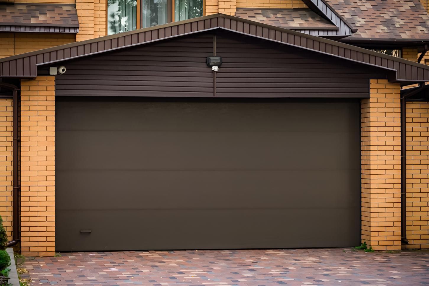 Brown House and Garage Door — Automated Garage Doors in Springfield, QLD