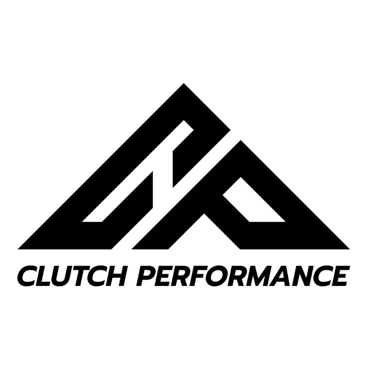 A black and white logo for clutch performance
