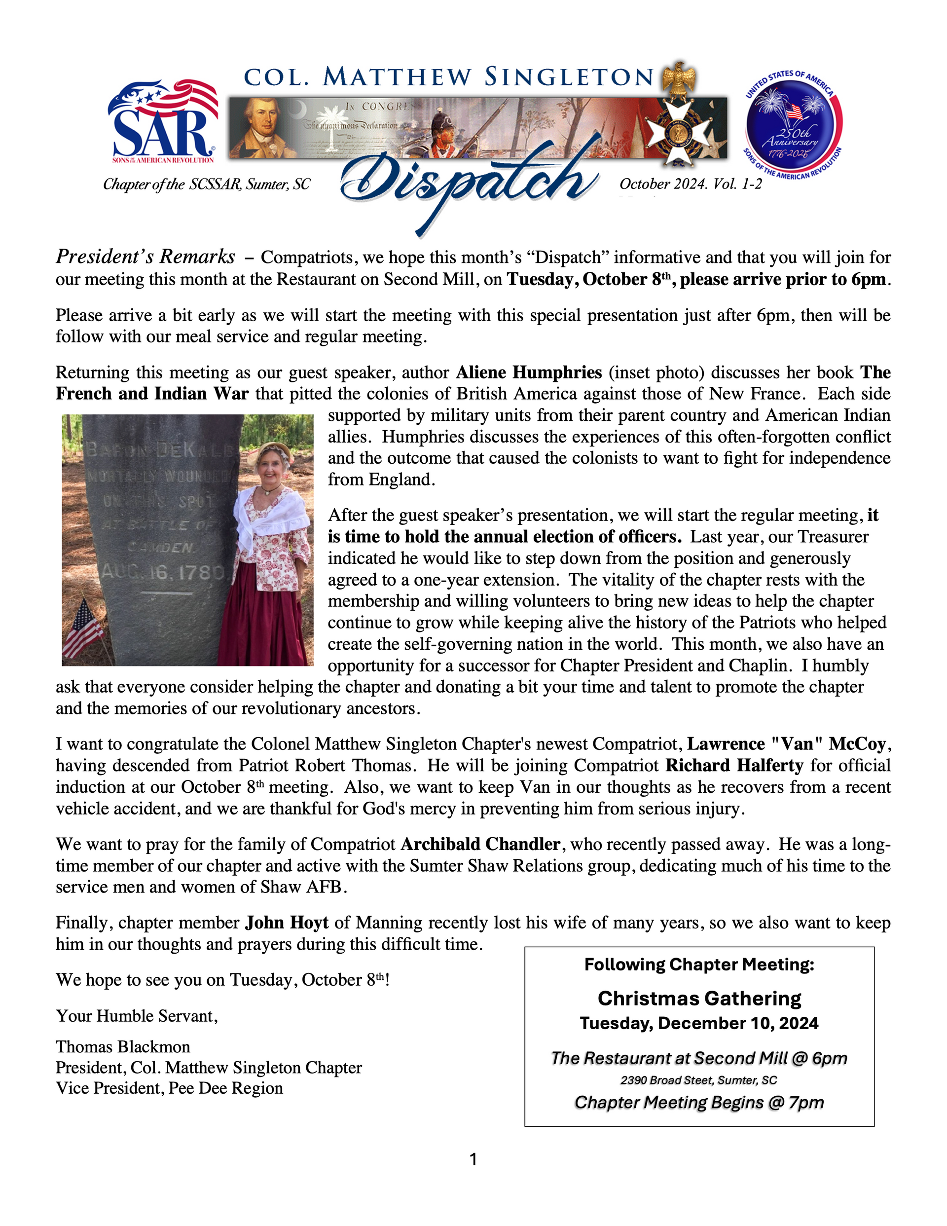 Singleton Dispatch Sept 2024