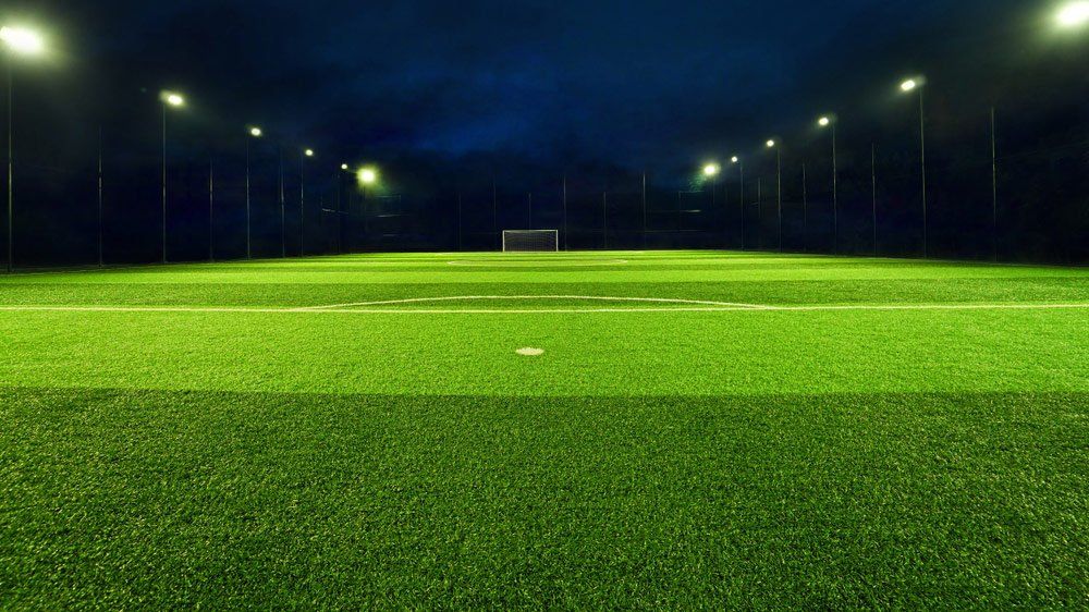 Soccer Field with Wide Lighting — Ensbey Electrical in Warwick, QLD