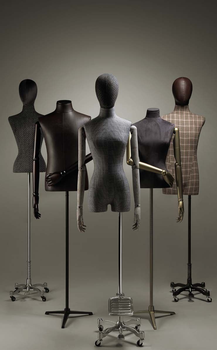 Customizable high-quality tailor busts.