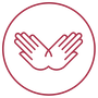 Icon of two hands facing out.