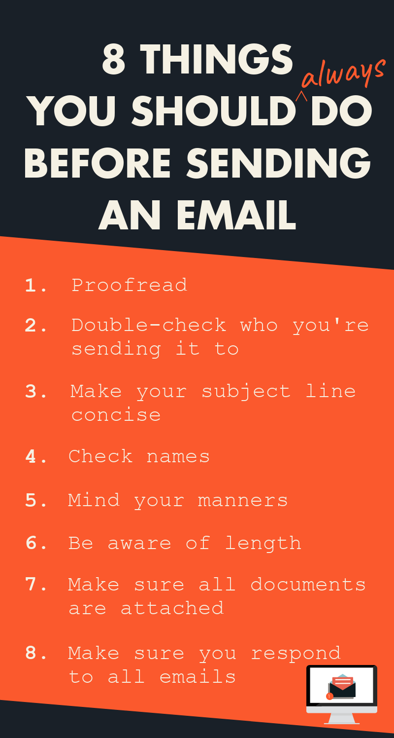 Email Etiquette: 8 Things You Should ALWAYS Do Before Hitting 'Send