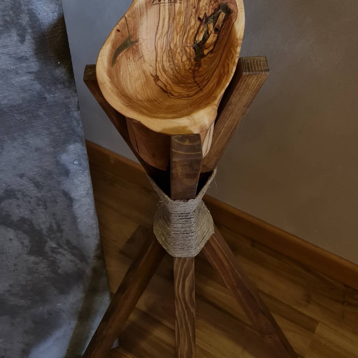 posacenere in legno massello