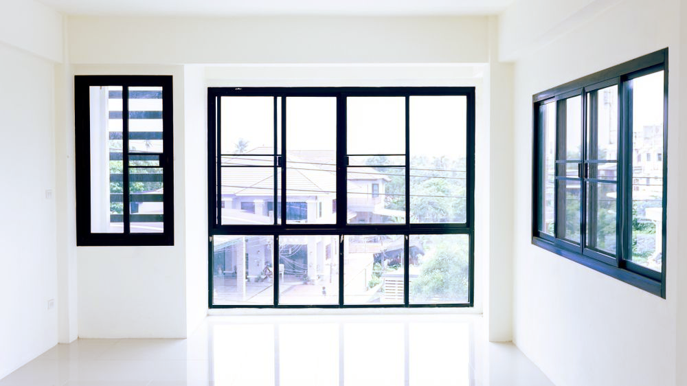 Large windows with black frames — K & J Glass in Warrell Creek, NSW