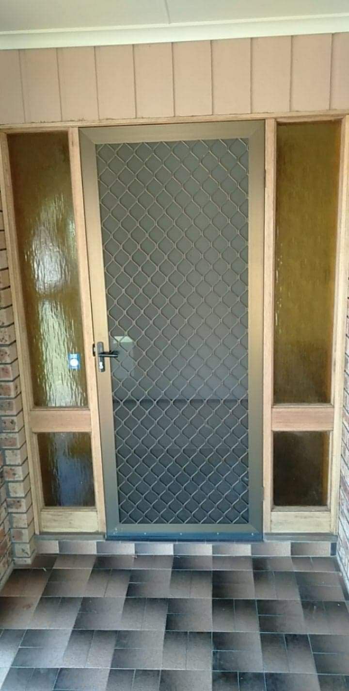 Front Door With Screen — K & J Glass in Warrell Creek, NSW