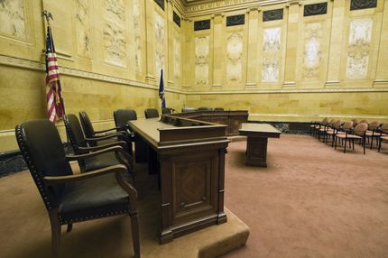 an empty court room