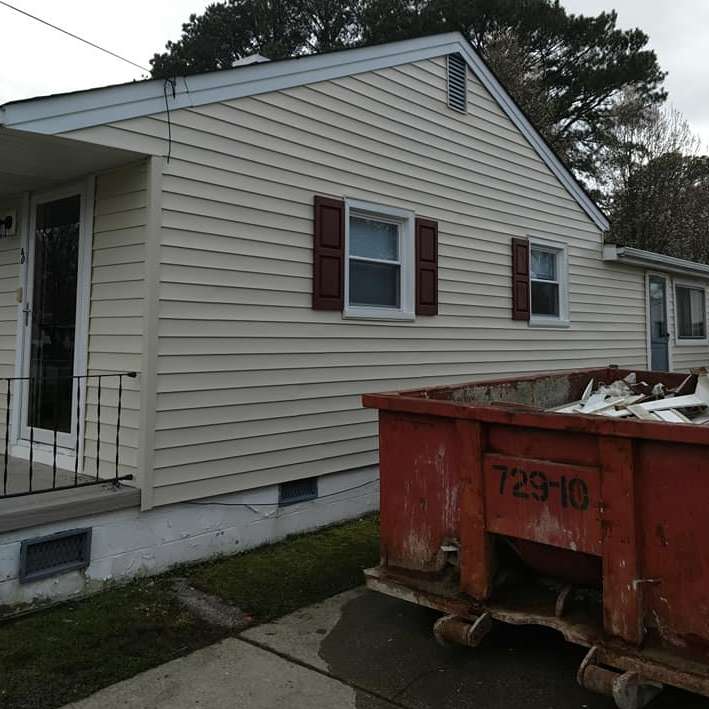new house siding with installed