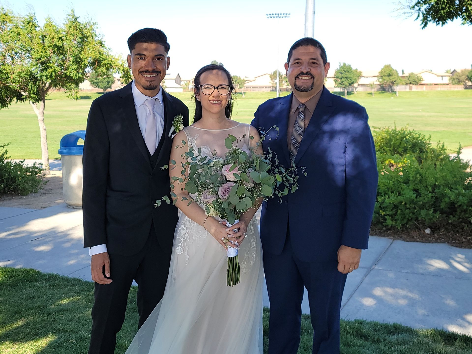 After Ceremony Photo Shoot with a couple and Rev. Steve after their destination ceremony