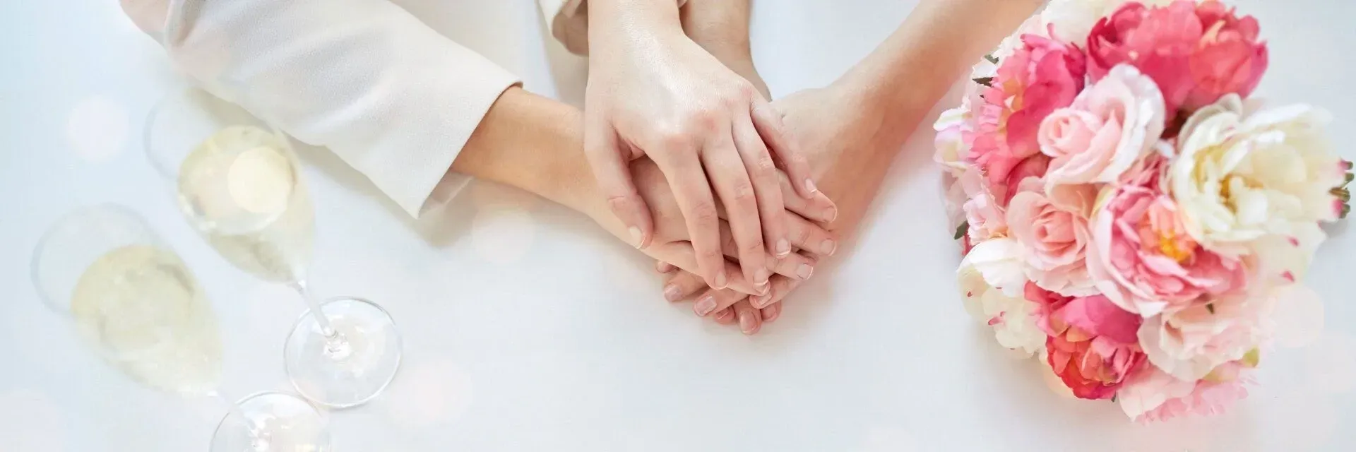 Hands of a couple