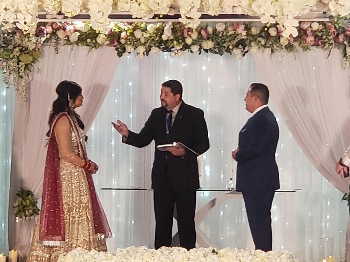 A Blending of Two Persons and Two Cultures during a Ceremony in Moreno Valley officiated by Rev. Steve