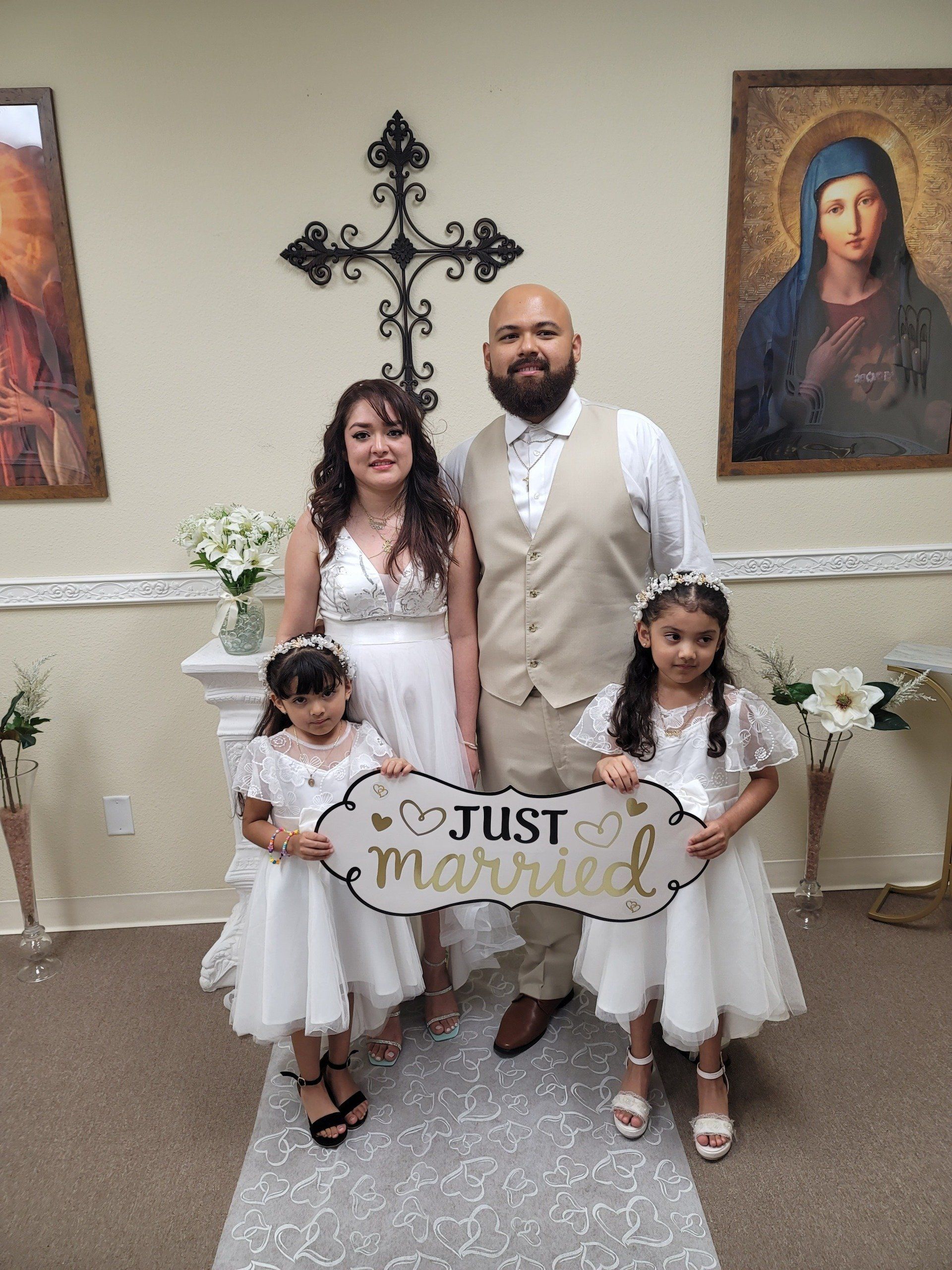 Couple celebrated with daughter's after their religious ceremony in Rancho Mirage