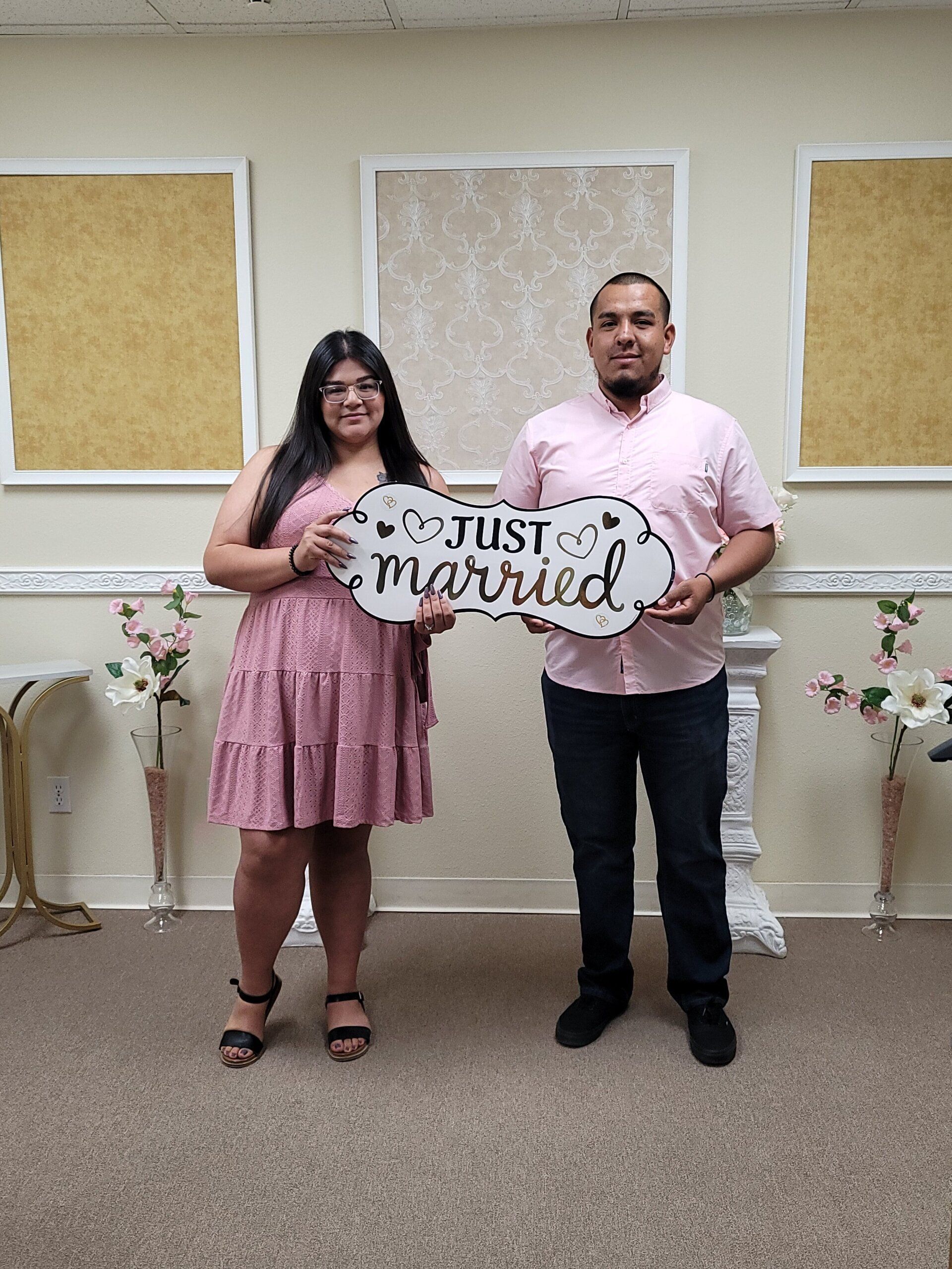 Pretty in Pink was the theme for this couple's wedding