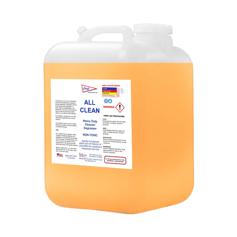 All Clean Product — Fort Wayne, IN — Craft Laboratories Inc.