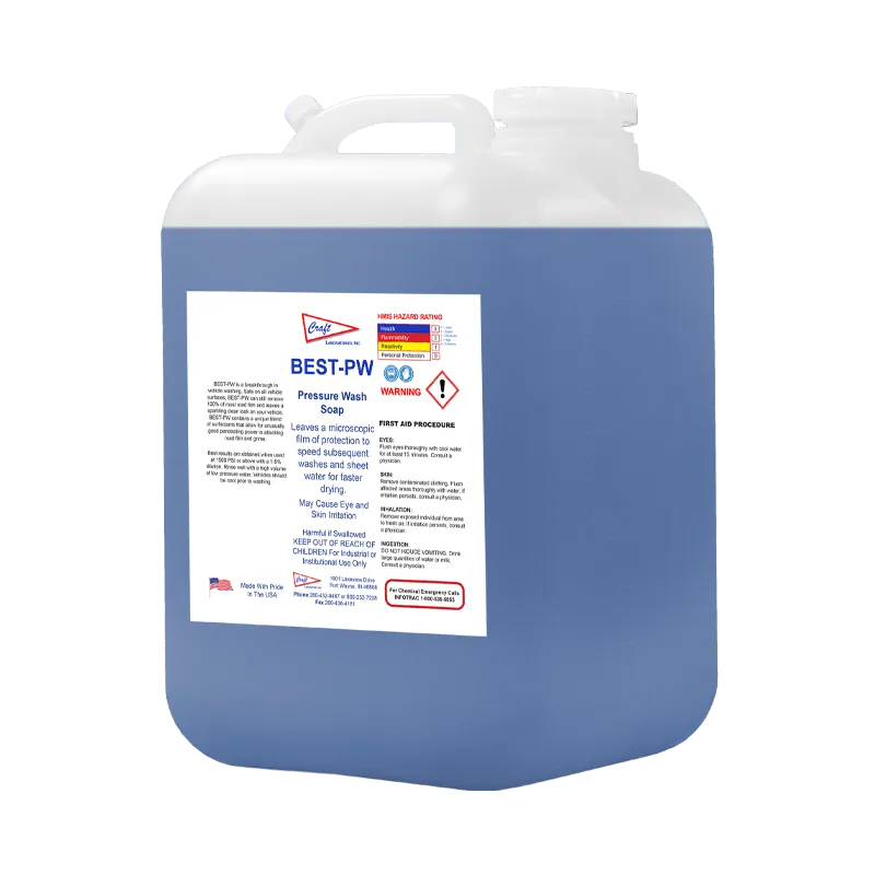 Best PW Pressure Wash Soaps — Fort Wayne, IN — Craft Laboratories Inc.