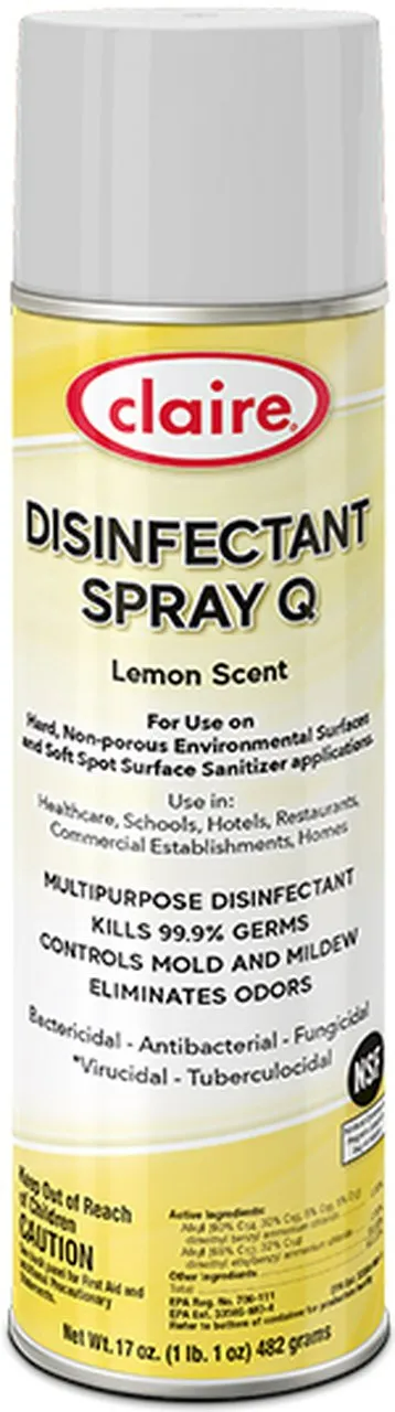 Claire Disinfectant Spray Q — Fort Wayne, IN — Craft Laboratories Inc.