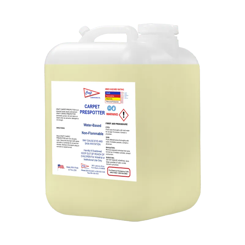 Craft Carpet Pre-Spotter Water — Fort Wayne, IN — Craft Laboratories Inc.