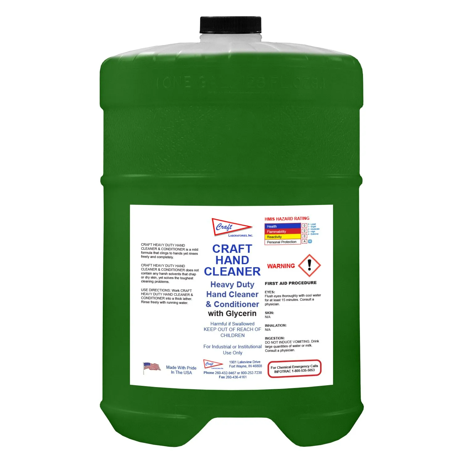 Craft Hand Cleaner — Fort Wayne, IN — Craft Laboratories Inc.