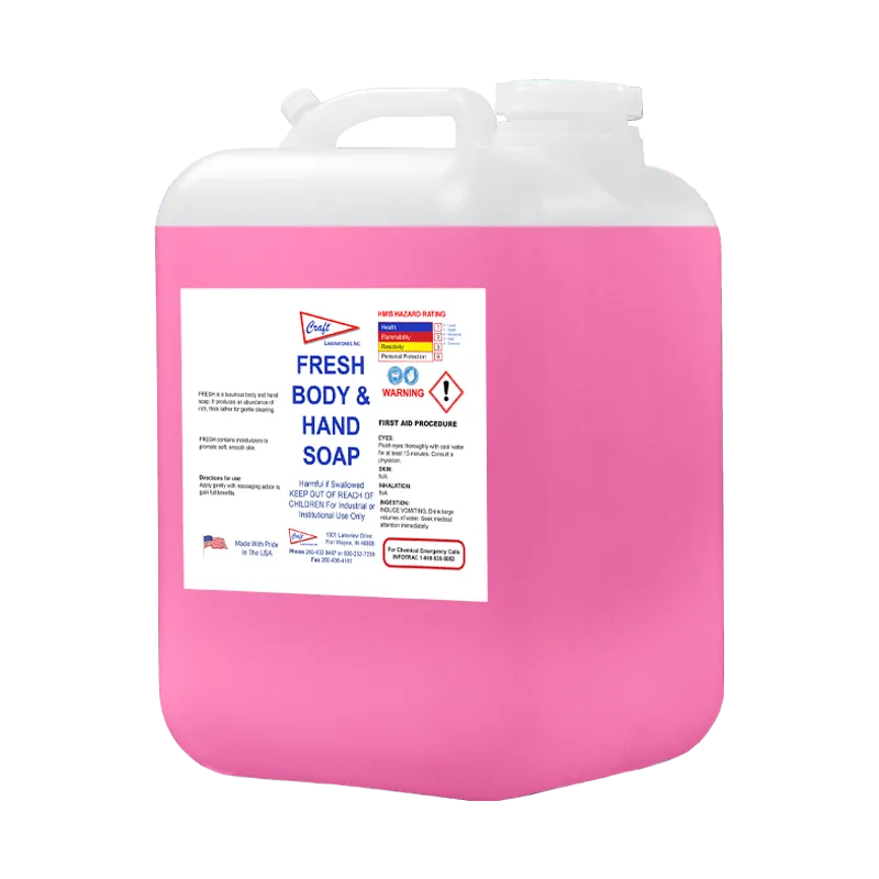 Fresh Body & Hand Soap — Fort Wayne, IN — Craft Laboratories Inc.
