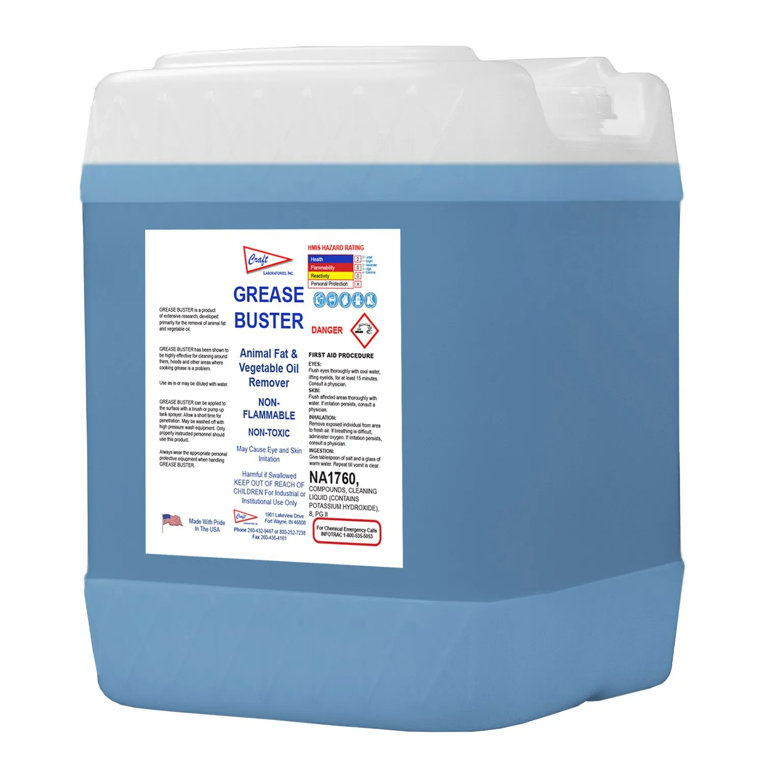 Grease Buster Product — Fort Wayne, IN — Craft Laboratories Inc.