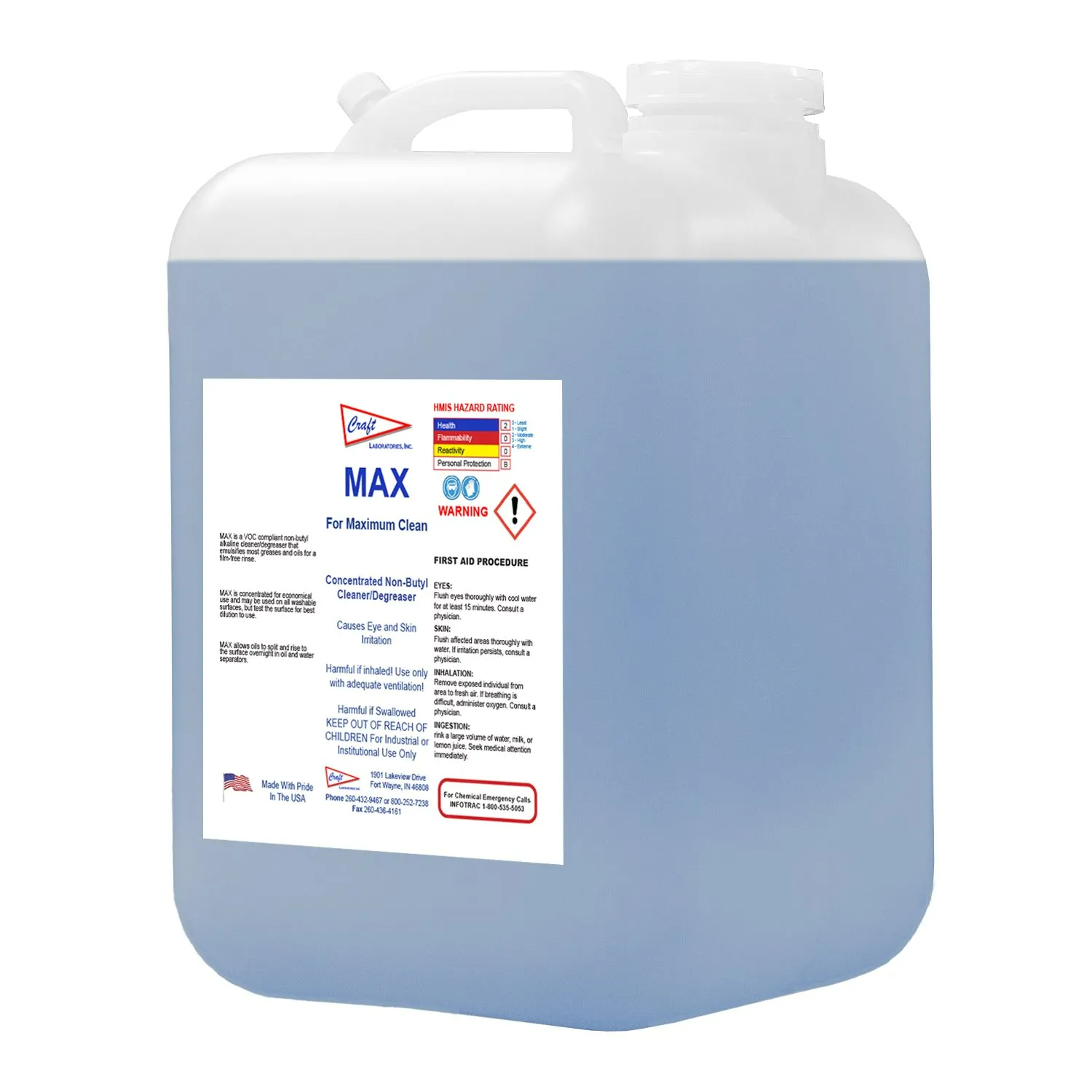 Max Item — Fort Wayne, IN — Craft Laboratories Inc.