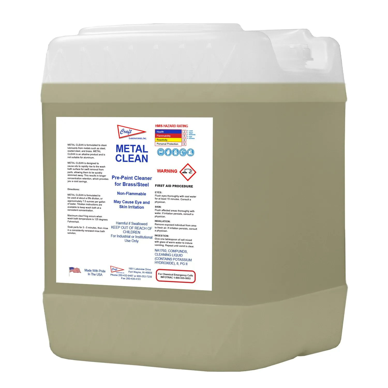 Metal Clean — Fort Wayne, IN — Craft Laboratories Inc.