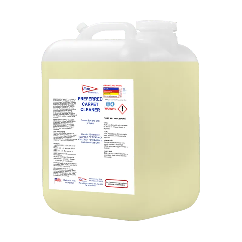 Preferred Carpet Cleaner — Fort Wayne, IN — Craft Laboratories Inc.