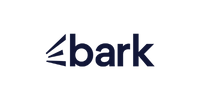 A black and white logo for a company called bark.