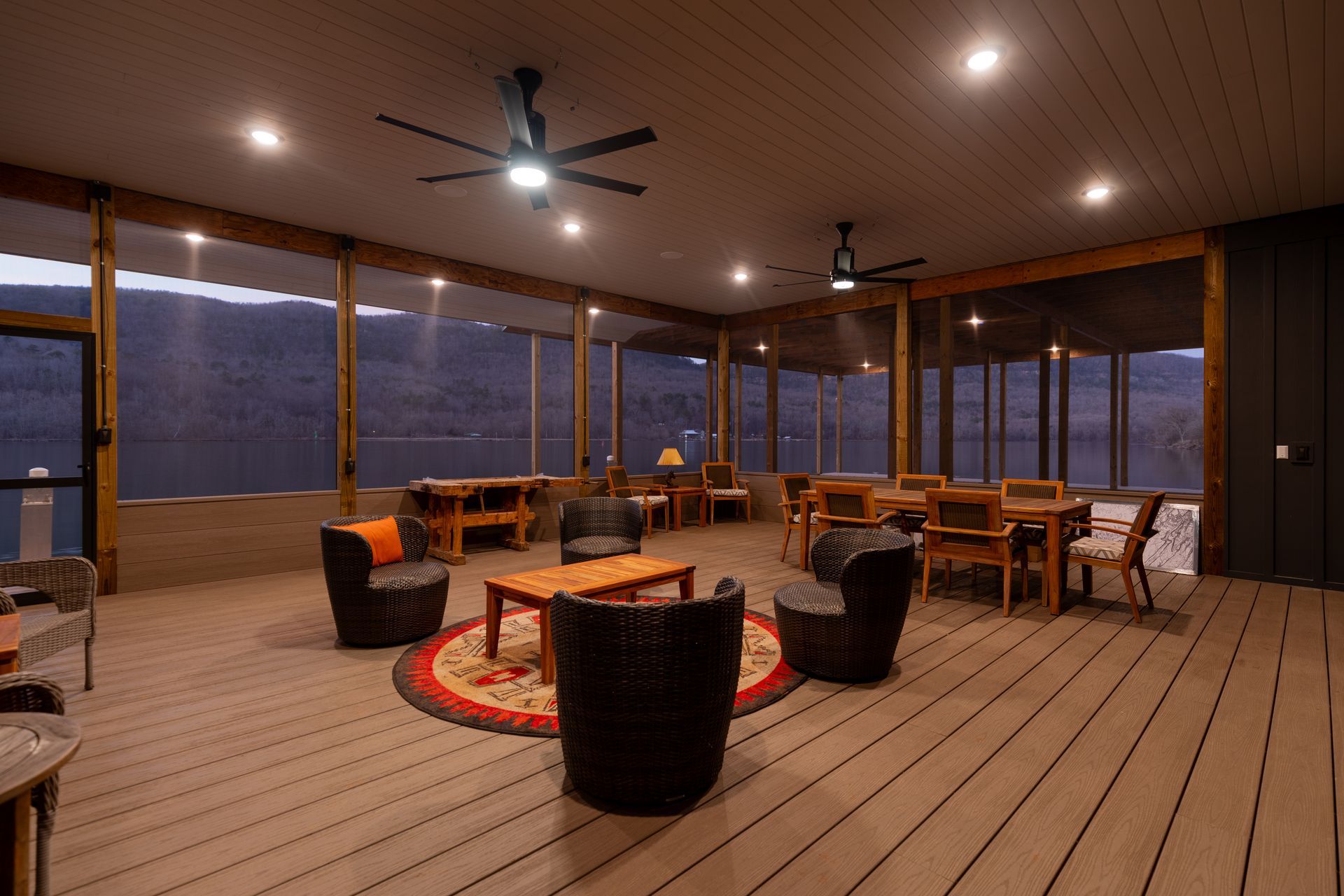 A dock with a large white object in the water