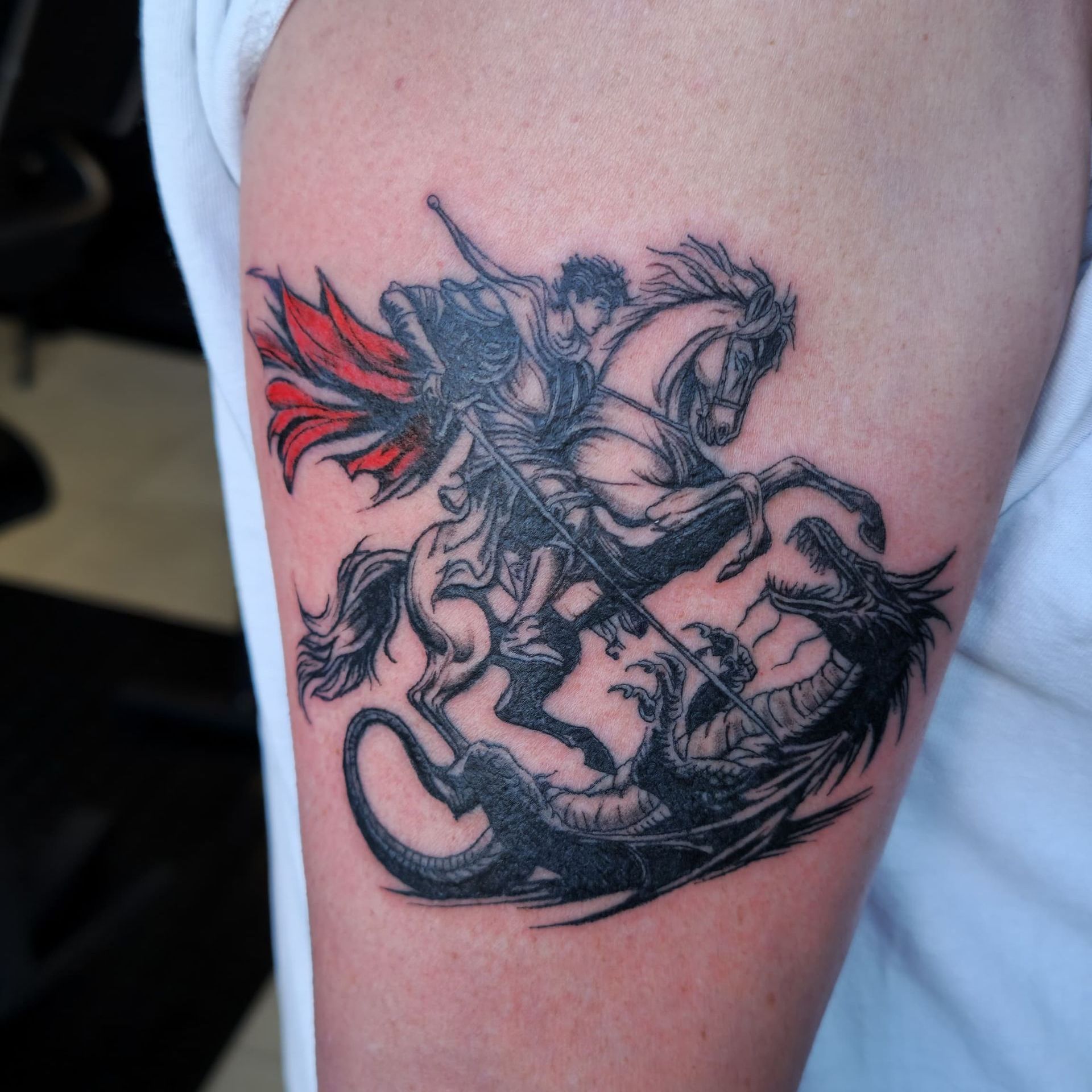 St George & Dragon Tattoo