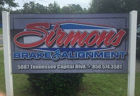 Sirmons Alignment & Brake Signage — Tallahassee, FL — Sirmons Alignment & Brake