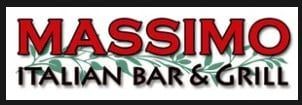 The logo for massimo italian bar and grill