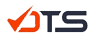 A logo for a company called vts with a check mark on it.