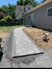 During Driveway Construction — Pine Bush, NY — Creative Touch Landscaping & Home Improvement Inc.