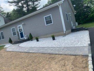 New Construction of Walkway — Pine Bush, NY — Creative Touch Landscaping & Home Improvement Inc.