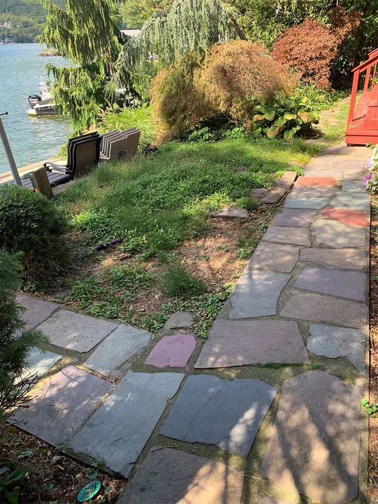 Before Installation of Custom Mosaic Tiles — Pine Bush, NY — Creative Touch Landscaping & Home Improvement Inc.