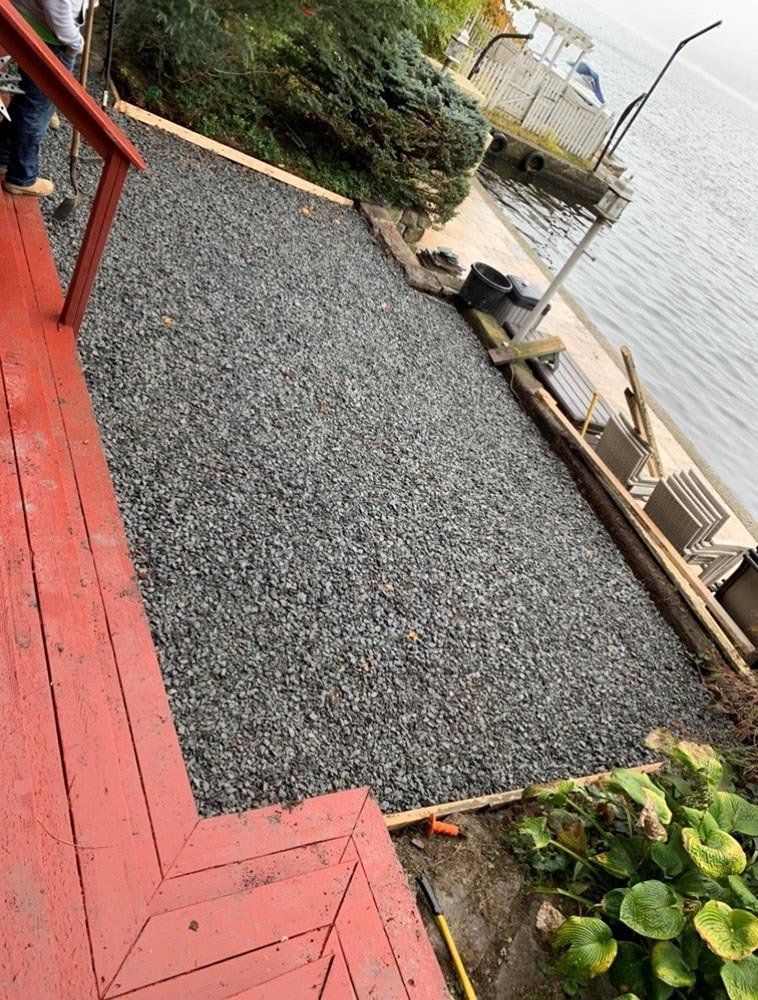 Ongoing Installation of Custom Mosaic Tiles — Pine Bush, NY — Creative Touch Landscaping & Home Improvement Inc.