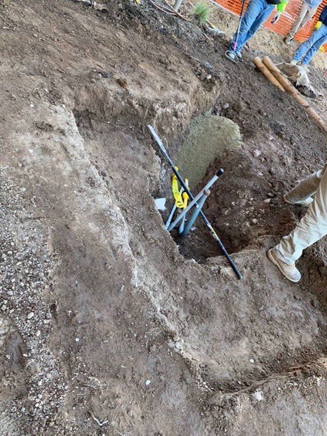 In Progress Fire Pit Installation — Pine Bush, NY — Creative Touch Landscaping & Home Improvement Inc.