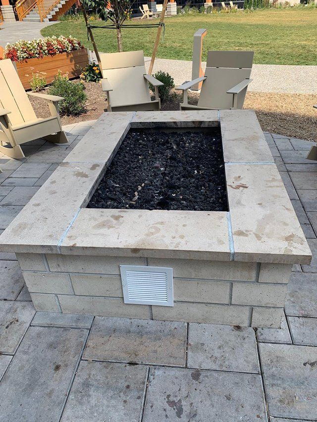 After Fire Pit Installation — Pine Bush, NY — Creative Touch Landscaping & Home Improvement Inc.