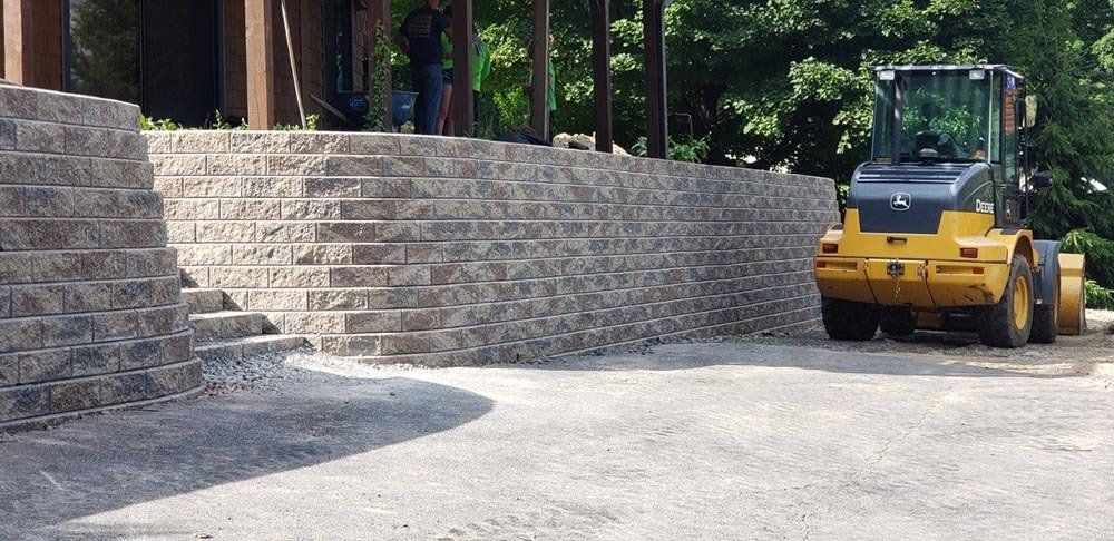 Multi Tiered Retaining Wall — Pine Bush, NY — Creative Touch Landscaping & Home Improvement Inc.